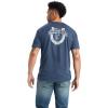 imageAriat Mens Graphic TShirtNavy HeatherLucky Horseshoe