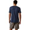 imageAriat Mens Graphic TShirtNavy HeatherRodeo Skull