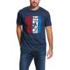 imageAriat Mens Graphic TShirtNavy HeatherStanding Tall
