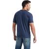 imageAriat Mens Graphic TShirtNavy HeatherWestern Lockup
