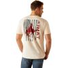 imageAriat Mens Graphic TShirtOff WhiteBronco Flag