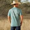 imageAriat Mens Graphic TShirtOil Blue HeatherHeritage Circle