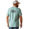 imageAriat Mens Graphic TShirtOil Blue HeatherWork Diamond