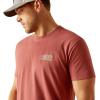 imageAriat Mens Graphic TShirtRed Clay HeatherSw Elements