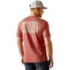 imageAriat Mens Graphic TShirtRed Clay HeatherSw Elements