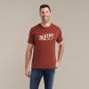imageAriat Mens Graphic TShirtRust HeatherRope Oval