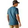 imageAriat Mens Graphic TShirtSteel Blue HeatherAbilene Skull