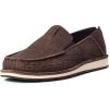 imageARIAT Mens Cruiser Slip On Casual Shoes  BrownBark BisonChocolate Suede