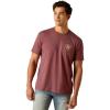 Burgundy Heather/Serape Fill