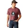 Burgundy Heather/Simple Geo Diamond