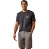 Charcoal Heather/Offset Circle