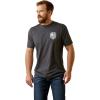 Charcoal Heather/Patriot Badge