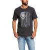 Charcoal Heather/Vertical Flag