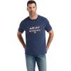 Navy Heather/Western Lockup