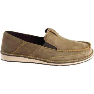 imageARIAT Mens Cruiser Slip On Casual Shoes  BrownBrown Bomber