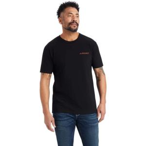 imageAriat Mens Graphic TShirtBlackBronc Buster