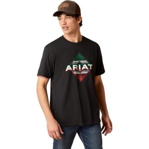 imageAriat Mens Graphic TShirtBlackDurango Diamond
