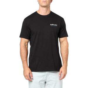 imageAriat Mens Graphic TShirtBlackPaisley Shield