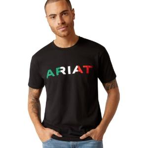 imageAriat Mens Graphic TShirtBlackViva Mexico
