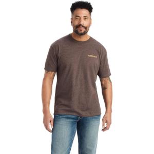imageAriat Mens Graphic TShirtBrown HeatherBronc Buster