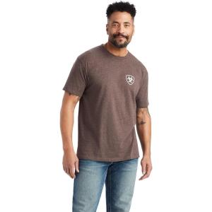 imageAriat Mens Graphic TShirtBrown HeatherMinimalist