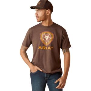 imageAriat Mens Graphic TShirtBrown HeatherRope Lockup