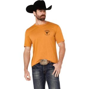 imageAriat Mens Graphic TShirtBuckhorn HeatherBison Skull