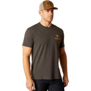 imageAriat Mens Graphic TShirtCharcoal HeatherDesert Modern