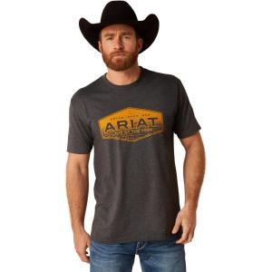 imageAriat Mens Graphic TShirtCharcoal HeatherQuadrangle