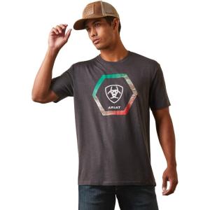 imageAriat Mens Graphic TShirtCharcoal HeatherRecon Trim