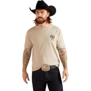 imageAriat Mens Graphic TShirtKhaki HeatherThunderbird