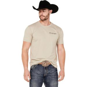 imageAriat Mens Graphic TShirtKhaki HeatherZuni Flag