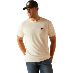 imageAriat Mens Graphic TShirtOff WhiteBronco Flag