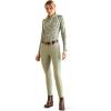 imageARIAT Womens Sunstopper 20 14 Zip BaselayerGreen Baroque