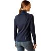 imageARIAT Womens Sunstopper 20 14 Zip BaselayerNavy Dot