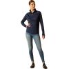 imageARIAT Womens Sunstopper 20 14 Zip BaselayerNavy Dot