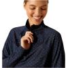 imageARIAT Womens Sunstopper 20 14 Zip BaselayerNavy Dot