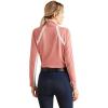 imageARIAT Womens Sunstopper 20 14 Zip BaselayerSlate Rose Dot