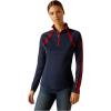 imageARIAT Womens Sunstopper 20 14 Zip BaselayerNavyRed