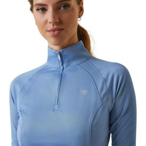 imageARIAT Womens Sunstopper 20 14 Zip BaselayerAshleigh Blue