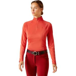 imageARIAT Womens Sunstopper 20 14 Zip BaselayerBaked Apple