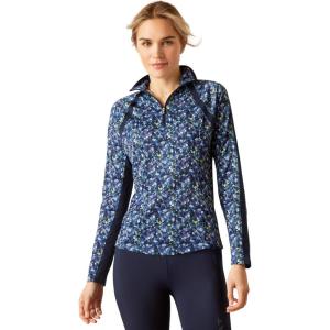 imageARIAT Womens Sunstopper 20 14 Zip BaselayerBlue Scribble