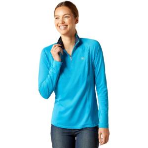 imageARIAT Womens Sunstopper 20 14 Zip BaselayerHawaiian Surf