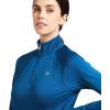 imageARIAT Womens Sunstopper 20 14 Zip BaselayerBlue Opal