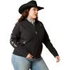 imageAriat Womens New Team Softshell JacketBlackSerrano Southwest Print