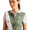 imageAriat Womens Taryn Button PoloDuck Green