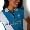 imageAriat Womens Taryn Button PoloMosaic Blue