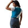 imageAriat Womens Taryn Button PoloMosaic Blue