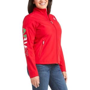 imageAriat Women Classic Team Softshell Mexico JacketRed