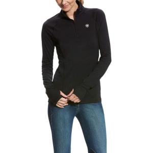 imageAriat Womens Lowell 20 14 Zip BaselayerBlack